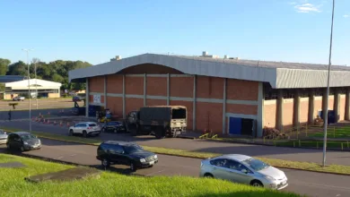 Ginásio da Unisc abriga o Centro Regional de Doações